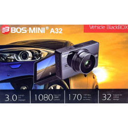 автомобильный видеорегистратор Full HD Bos Mini A32