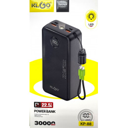 зарядка портативная Power Bank Klgo KP-88  (30 000mAh)