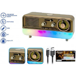 радиоприемник MEIER+Bluetooth+USB+SD+аккумулятор "18650" MD-1313BT