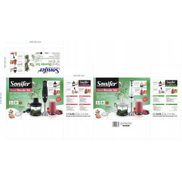 миксер измельчитель с насадками Sonifer, мощность 500w SF-8044