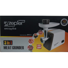 мясорубка электрическая с обратным реверсом, мощность 2500w ZP-213 