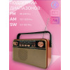 радиоприемник HAIRUN+Bluetooth+USB+SD+аккумулятор 18650 HR-505BT