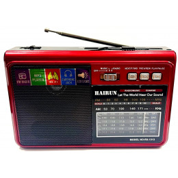 радиоприемник HAIRUN+USB+SD+фонарик+аккумулятор BL-5C RX-1313