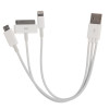 кабель 3в1 1метр iphone lightning+iphone 4+микро 