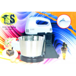 миксер тестомешалка с чашкой, с 7-и режимами, мощность 120w, 504
