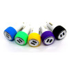 авто зарядка в виде колеса 2 USB, 2.1A (D10)
