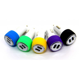авто зарядка в виде колеса 2 USB, 2.1A (D10)