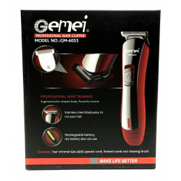 машинка для стрижки волос съемный аккумулятор Gemei GM-6055